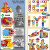 DIY Large Size Building Blocks Toy Simulated House Window with Big Capacity Storage Box Football Shape Small Seat Gifts for Kids