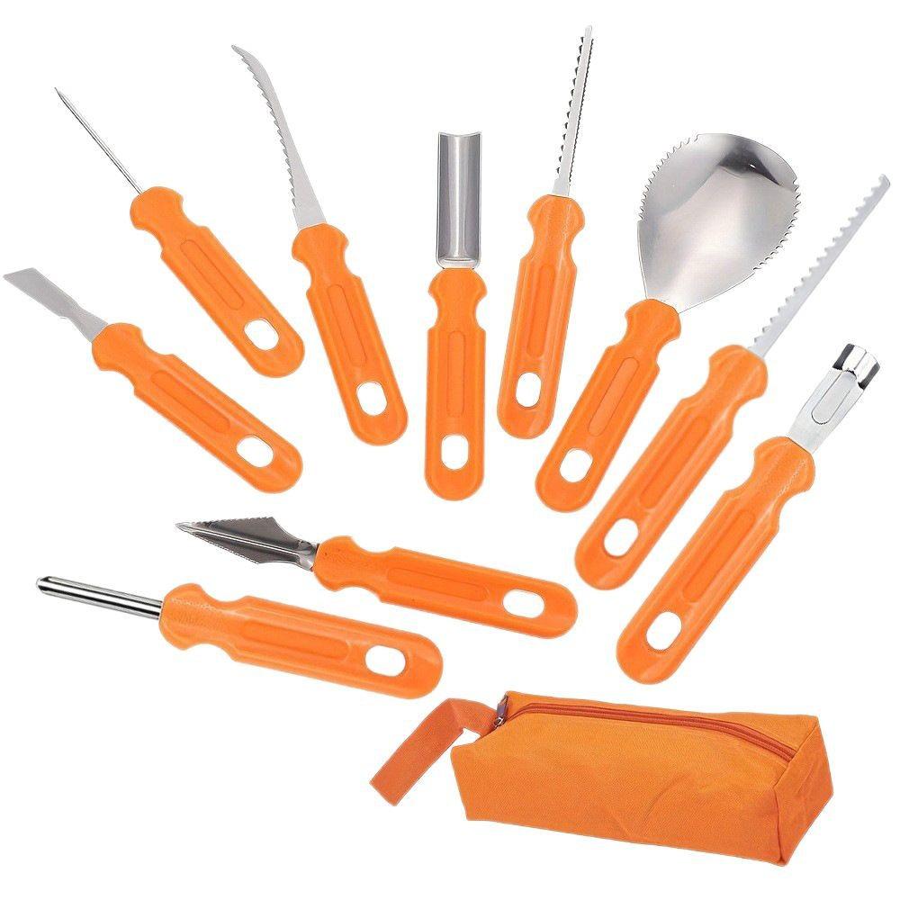 Halloween Pumpkin Carving Set: DIY Lantern Tools & Stainless Steel Cookie Cutters