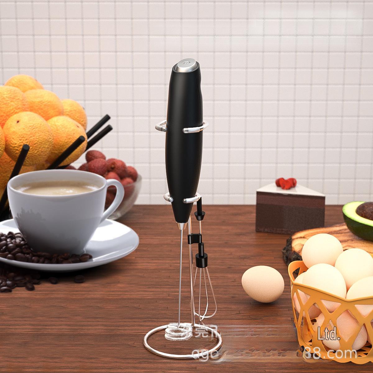 

Electric Handheld Egg Beater & Milk Frother Black EB006