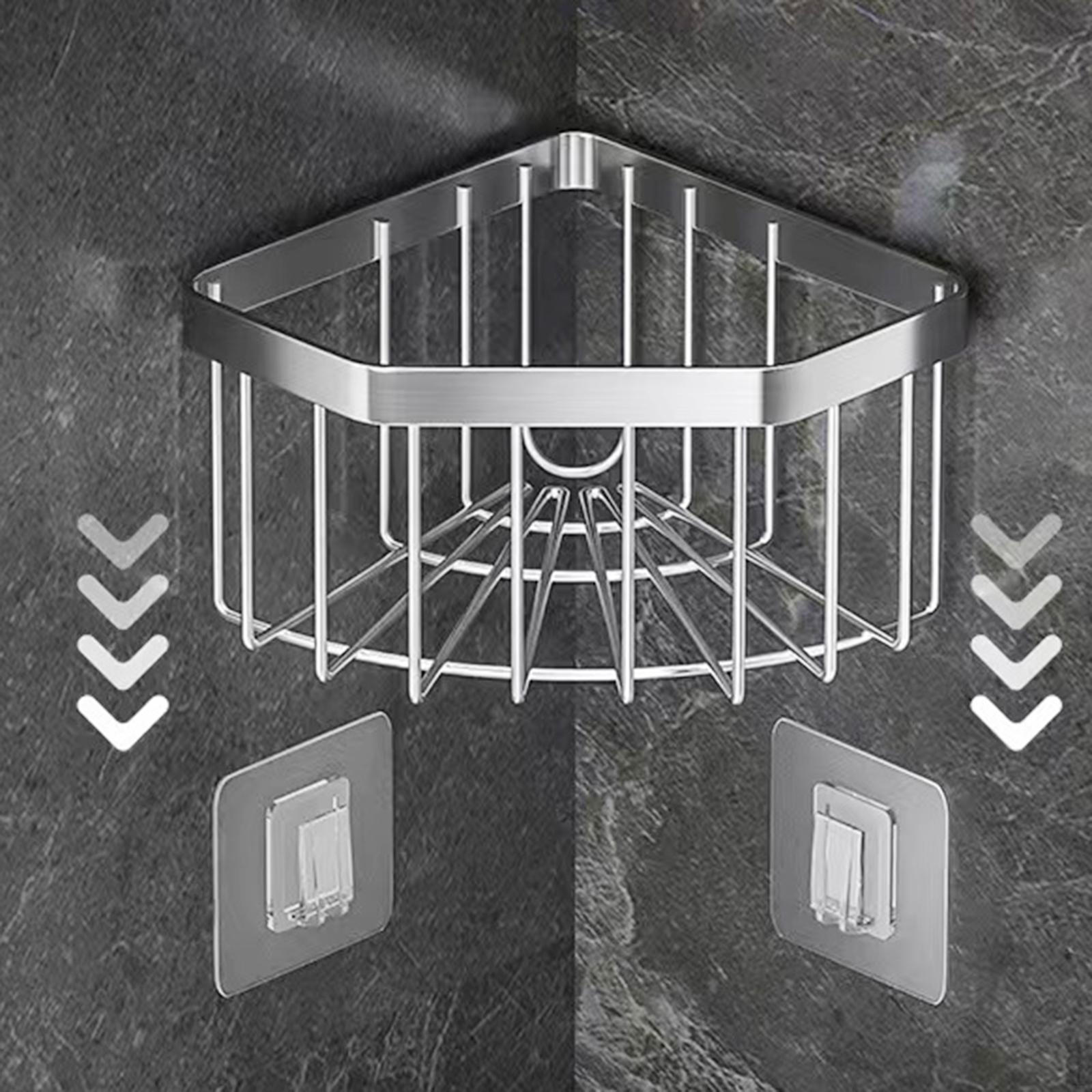 

Угловой держатель для губки для раковины, подвесная корзина, вешалка для полотенец для посуды, для дома с наклейками, универсальный, нержавеющая сталь серебряный