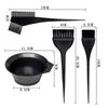 4Pcs/Set DIY Hair Dyeing Kit Salon Hair Dye Tools New Stirring Brush  For Hair Coloring Bleaching