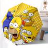 1pc Simpsons Family Automatic Open/close Folding Umbrella, Compact Portable Travel Umbrella, Perfect Gift for FriendsCute Umbrella Yy250812020