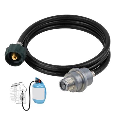 6/12FT Propane Fuel Adapter Hose with Filter for Buddy Heater QCC1/Type1 Adapter Connect 20-45 Lb Propane Tanks Detachable Adapter Replacement