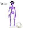Underwater Dancing Skull Decor Skeleton Aquarium Bubbler with Adjustable Air Flow, 3D Printed Creative Fish Tank Ornaments Powered Moving Oxygenating