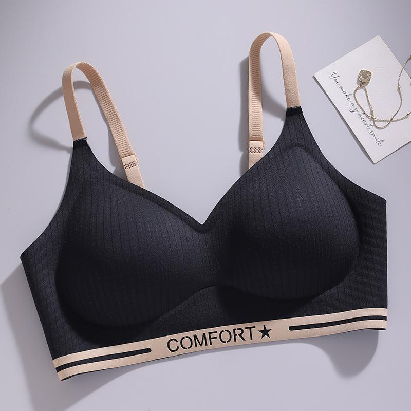 

Fashion jelly glue less student comfort no steel ring steel ring bra cover gather candy color thin 2xl (fits 65-72.5kg )