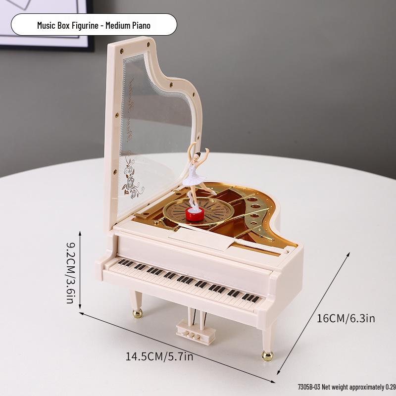Creative Retro Wind-up Music Box for Home & Shop Decor, Photography Props