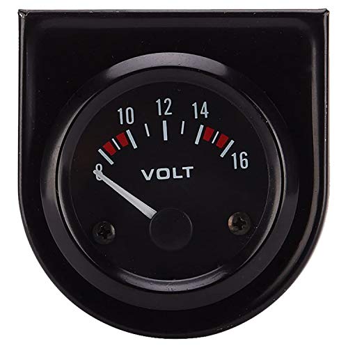 

yiteng Automotive High Sensitivity 52mm Voltmeter Volt Gauge Meter Power Supply Voltage Measurement Voltage Display 8-16v