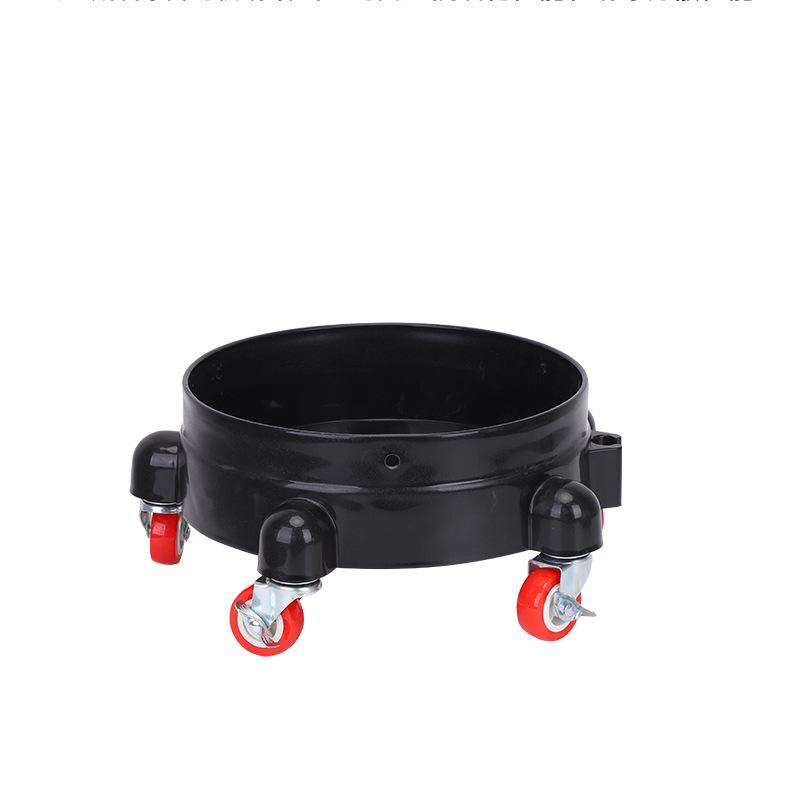 Mobile Transparent Car Wash Bucket with Wheels and Sediment Separator