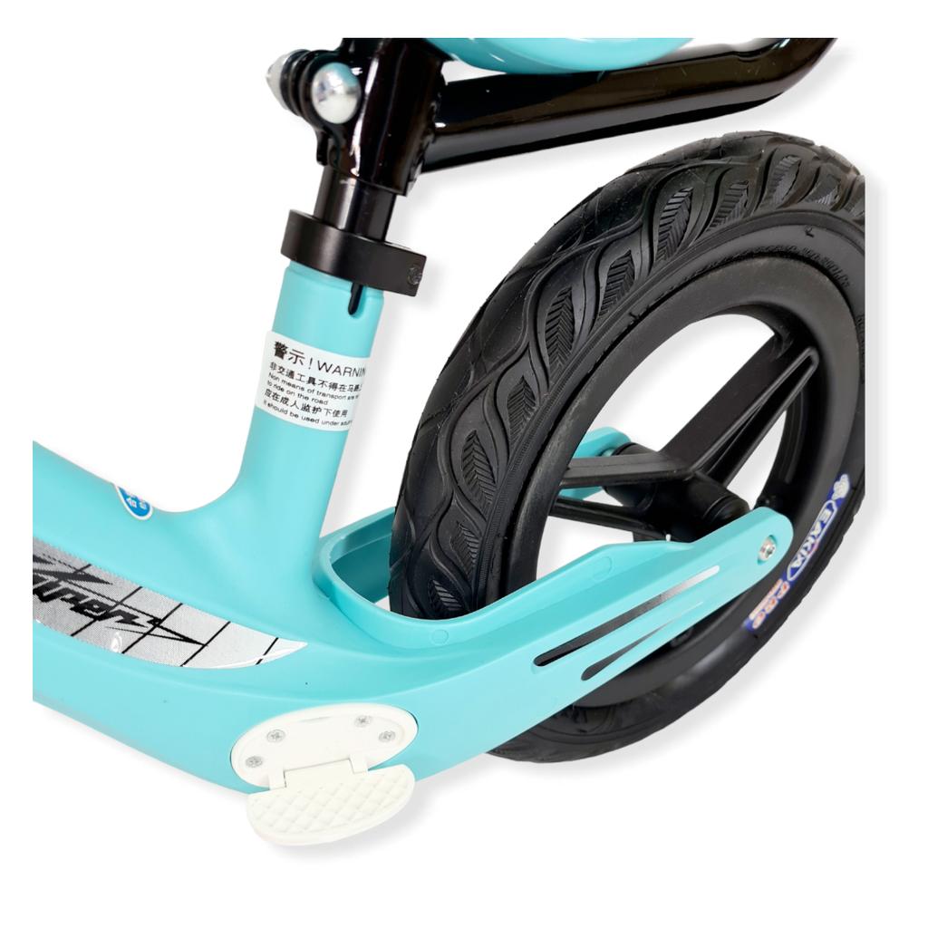 Balance bike with inflatable wheels BMT001 + BLUE push stick