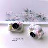 3D Cartoon DIY Resin Accessories: Cat Camera, Cream Glue Hair Clips, Shoe Buckles, Keychains, Pendants