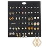 30-Pair Non-Repeating Korean & Western Style High-Quality Earrings Set for Women