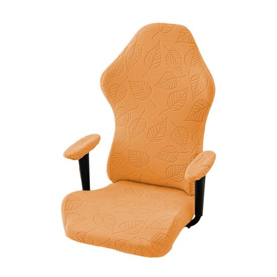 Elastický potah na židli Plné pokrytí Potah na herní židli Vzor listů Vypasovaný Prodyšný Chránič židle pro počítačové židle