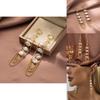 Sophisticated Faux Pearl Drop Earrings For Women Irregular Design With Chain Tassels