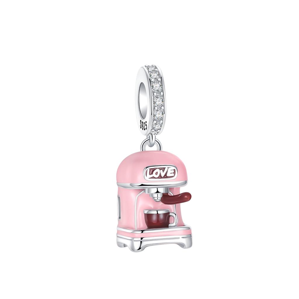 Copper Craft Can Be Opened Notebook Computer Beads Coffee Cup Pendants Beads Fit Bracelet Jewellery Handmade Making Women