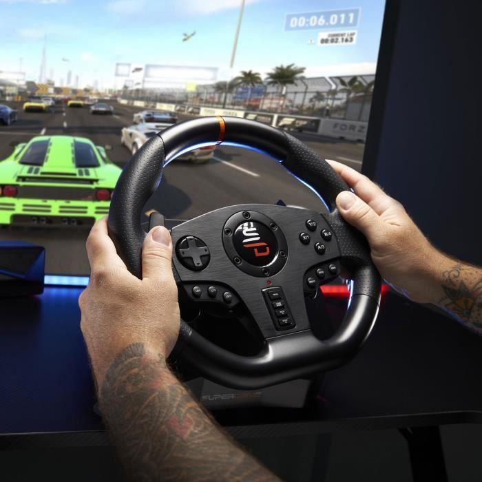 Volant de course - SUBSONIC - SV710 - Pédalier avec vibrations - Compatible PC - 270° de rotation