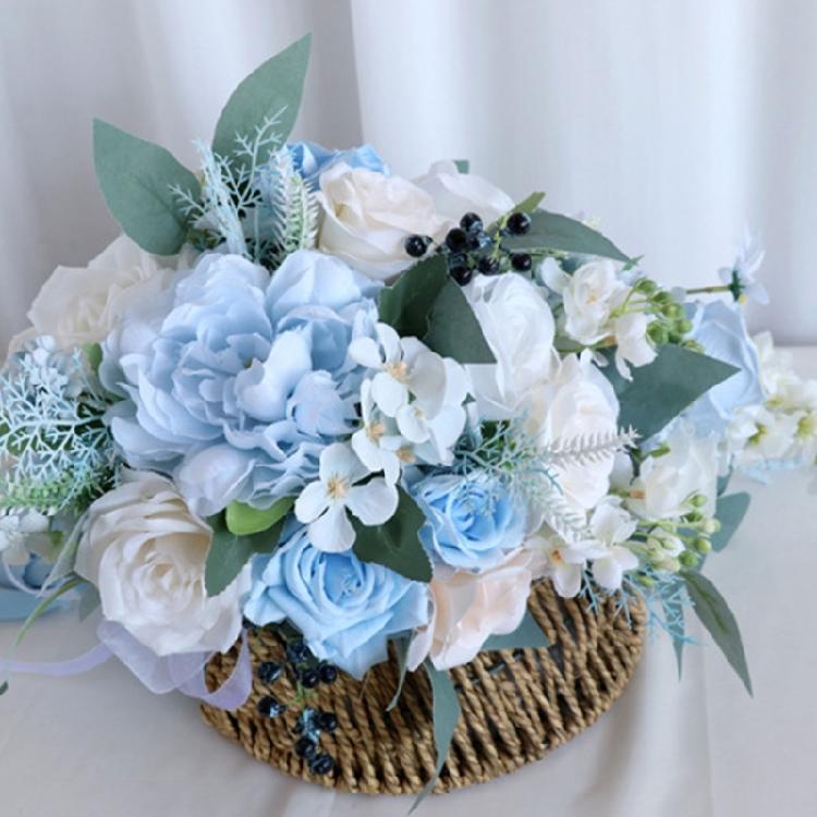 Artificial Rose Bouquets, Bride and Bridesmaid Holding Bouquets for Birthday Wedding Centerpiece Decorations