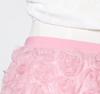 3D Rose Midi Tulle Skirt - Fluffy, Elastic High Waist, Slimming, Versatile A-line for Women