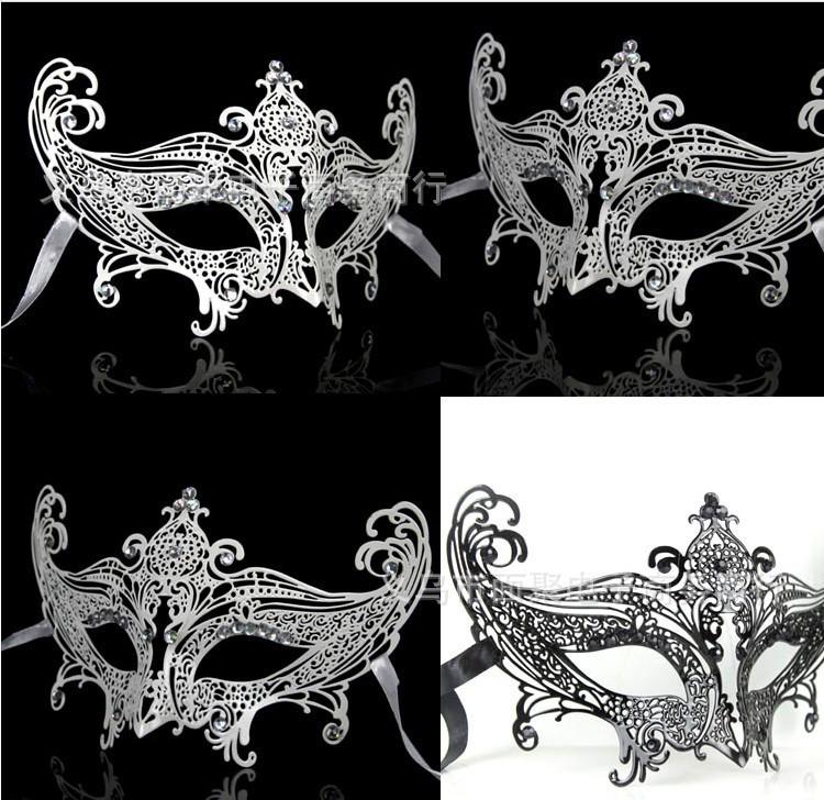 Rhinestone Wrought Iron Half-Face Masquerade Eye Mask