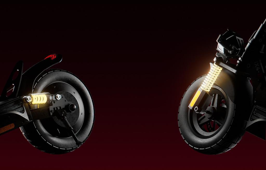 iScooter iX4 electric scooters powerful 800W LED 10" with app 48V15Ah for 40~45Km Off-road tires for adults 150KG