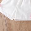 Baby Girl Clothing Set Summer Outfit Pink Stripe Top with Bow & Shorts Newborn Toddler 0-3Y