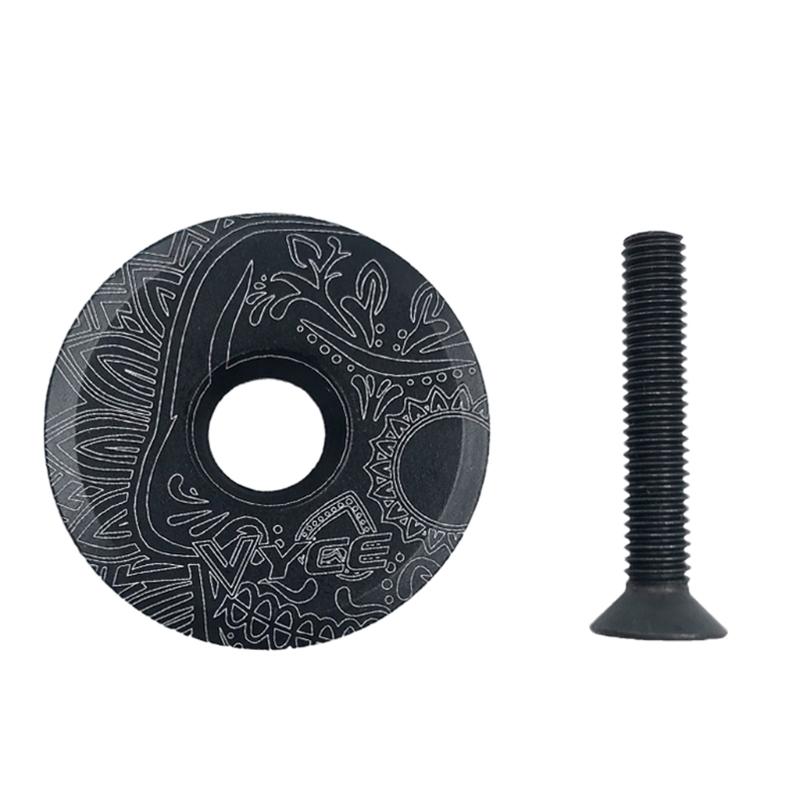 

Aluminum Alloy Bicycle Top Stem Cover with Screw Bike Top Tube Cap Bike Supplies