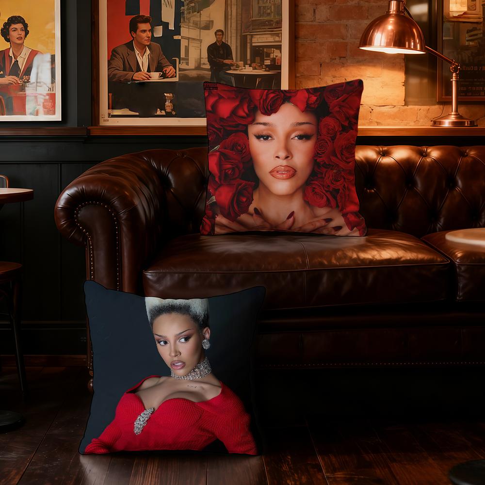 Singer D-Doja C-Cat Vie Cushion Cover Home Bedding Sofa Living Room Pillowcase Simple Soft Skin Cushion Cover Party Gift