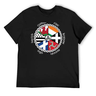 Keltische Nationen Flaggen T-Shirt Herren T-Shirt für einen Jungen Herren Trainingsshirts