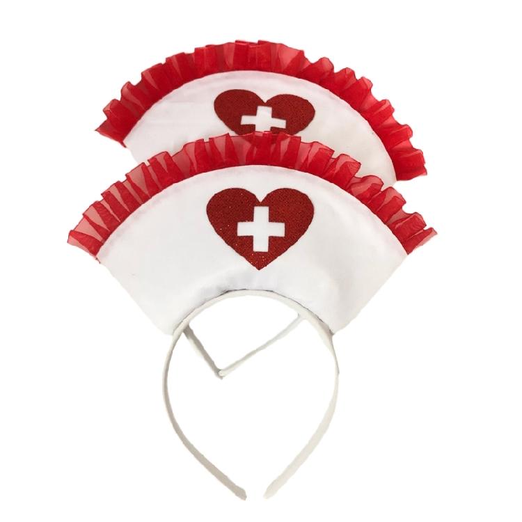 Fasce per Capelli a Cappello da Infermiera Cerchietto per Capelli per Donna Ragazza Accessori per Capelli di Halloween