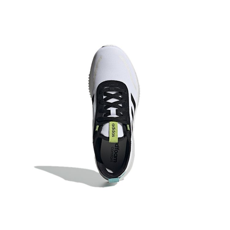 Adidas Lite Racer Rebold White Black Men Sneakers Footwear-White Core-Black Semi-Solar-Slime GZ0354