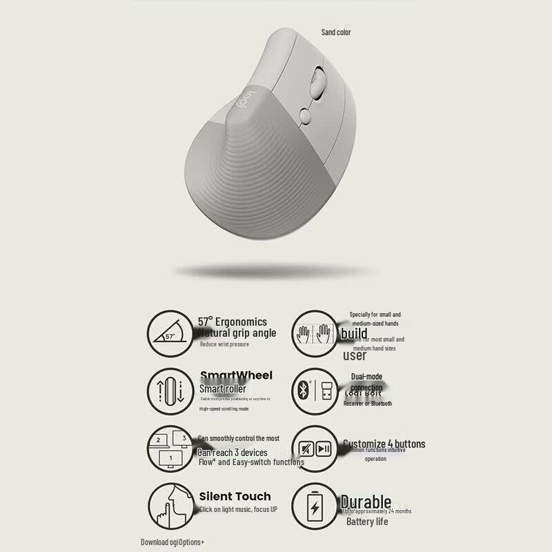 Logitech Lift Ergonomic Vertical Mouse