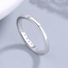 S925 Sterling Silver Korean Style Single Row Diamond Ring for Women Fashion and Fully-Jewelled All-Match Fashion