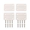 4pcs Replacement Hinges For Igloo Cooler Box White Plastic Hinges With Screws For Colemans Coolers Hinges Kit With Screws