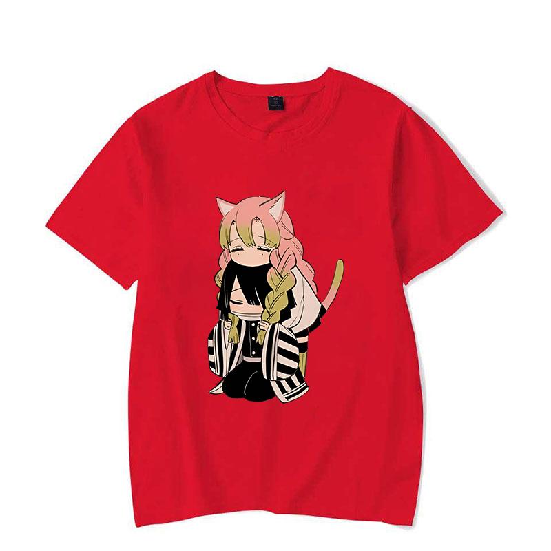 

New Hot Anime Cartoon Kanroji Mitsuri Iguro Obanai T-shirts Fashion Women Men Summer Tee Shirt Couple s Casual Short Sleeve S