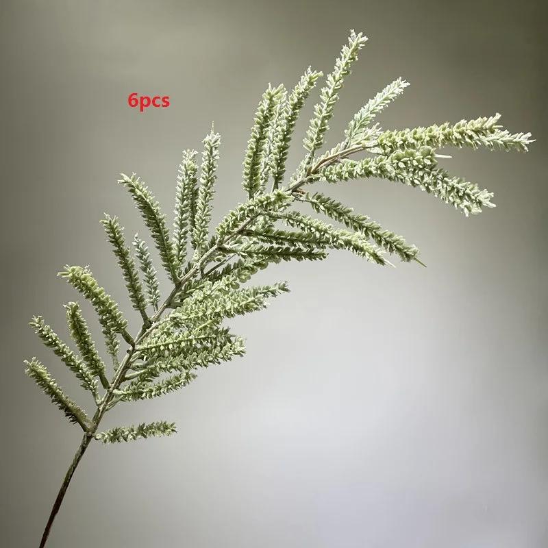 Künstlicher Haarpflanz-Weizenast Blumige Hochzeitsdekoration Simulation Hochgebirgsgras Grüne Pflanzen Hallendekoration Pflanze