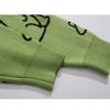 Pullover Herren Harajuku Mode Gestrickt Hip Hop Dinosaurier Cartoon Pullover Rundhals Oversize Lässig Paar Männliche Pullover