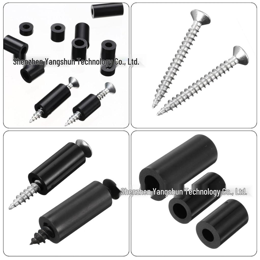 150-Piece Black Nylon Round Spacer Set (M6, 3-25mm)