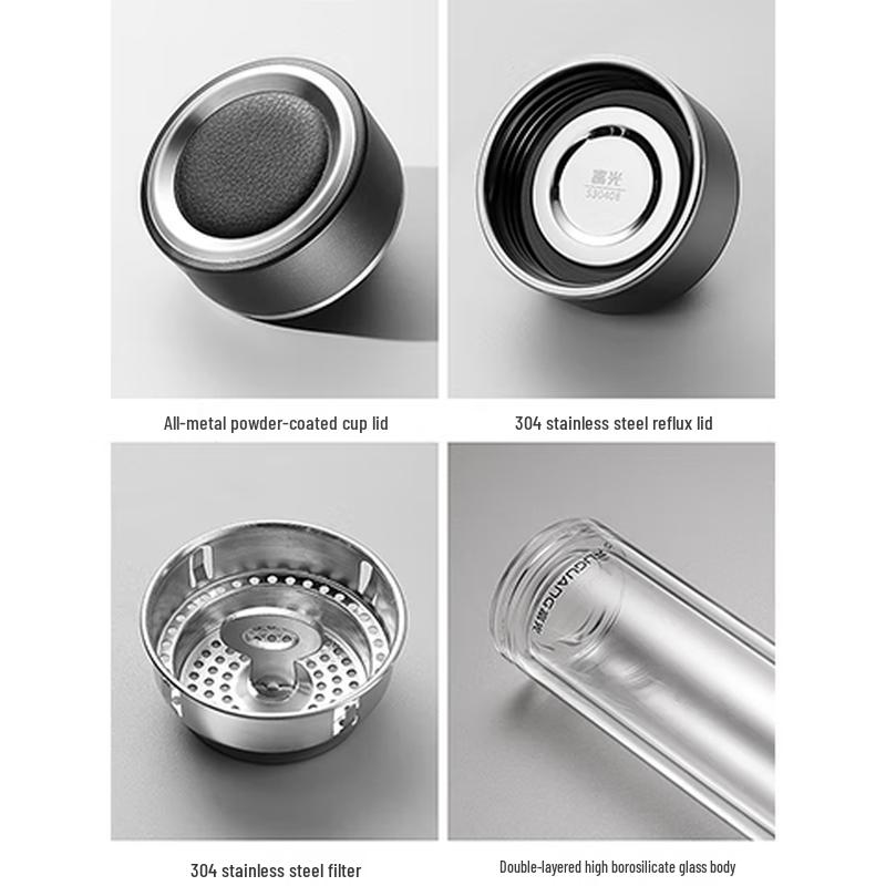 FUGUANG Zhengtai Business Double-Layer Glass Cup