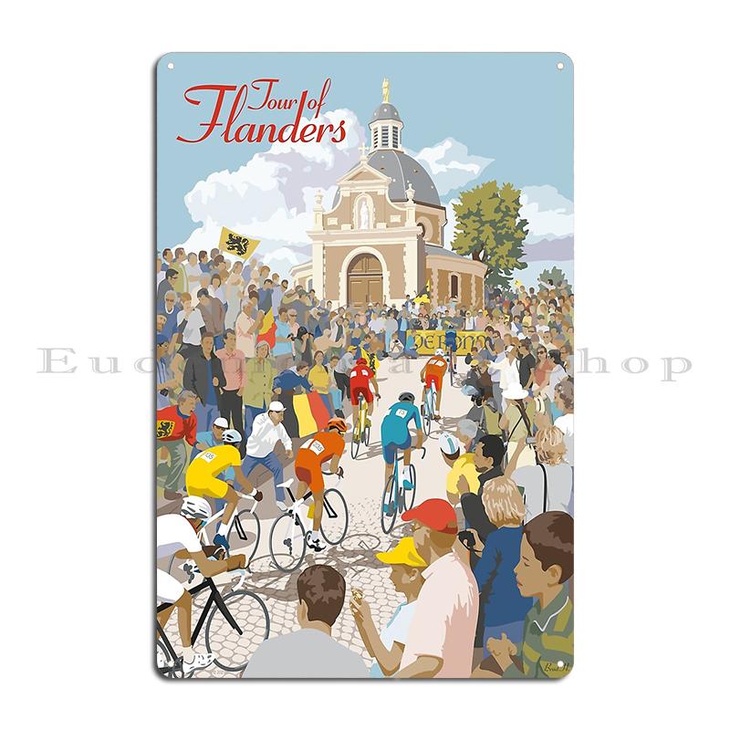 

TOUR OF FLANDERS Col de la Forclaz Metal Plaque Poster Painting Kitchen Wall Decor personalized Pub Tin Sign Poster 40x30cm
