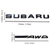 Für Subaru BRZ SYMMETRICAL AWD Logo WRX Forester XV Outback Impreza Autoemblem Buchstabenaufkleber Kofferraumemblem