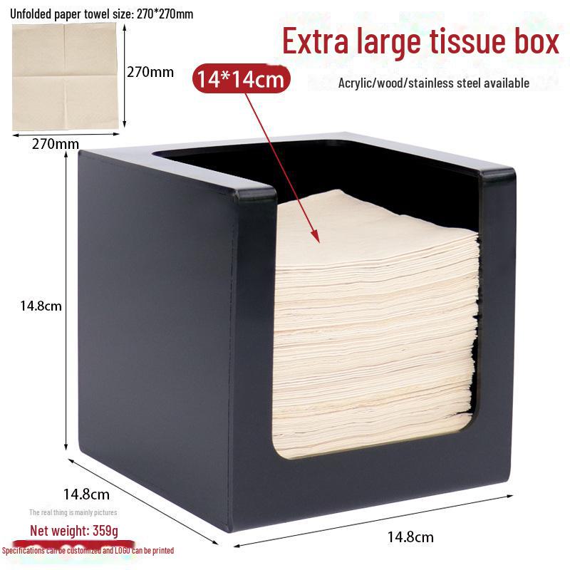Square Tissue Box - Restaurant & Hotel Napkin Holder