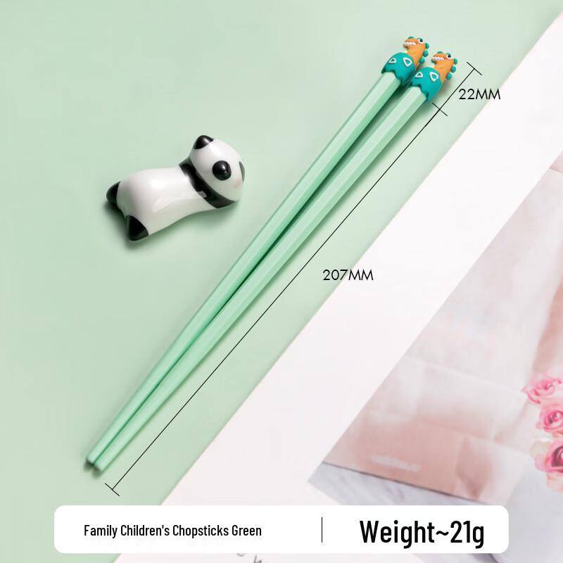 

Kemando Portable Cartoon Alloy Chopsticks - 5 Pairs