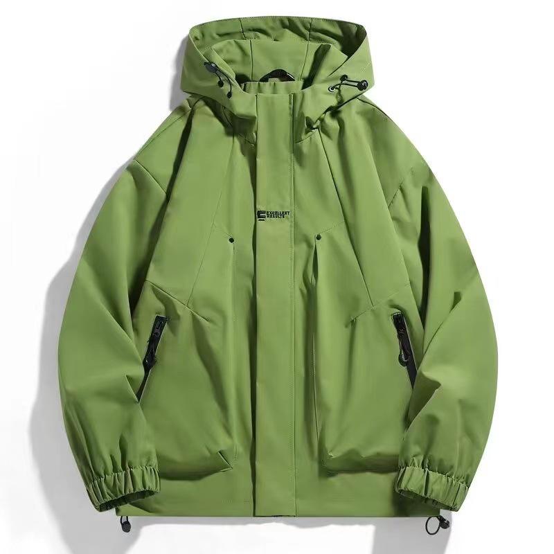 

2024 Осень Уличная Многокарманная Модная Рабочая Куртка Для Пар 3XL яблочный зеленый