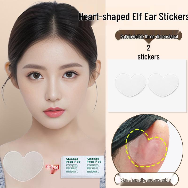 Invisible Elf Ear Stickers: Strong, High-Adhesion Support for Protruding Ears, Wind Protection, Painless, Face-Slimming, Reusable