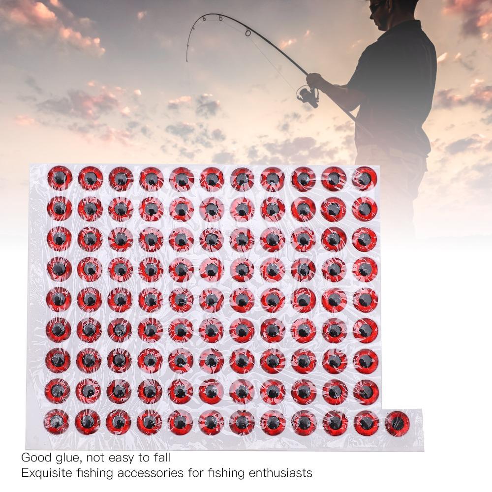 300PCS Self-Adhesive Fish Eyes Stickers 3D Holographic Artificial Fishing Eyes  Lure Making