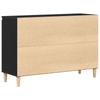 Sideboard with Drawers Black 102 x 35 x 60 cm Engineered Wood