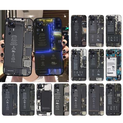 Phone Case for Xiaomi Mi 11T 11 12T Pro 10T 10 10Pro 12 11 Lite 5G NE 10pro Poco X3 Pro Poco F3 M3 Battery Circuit Board Case