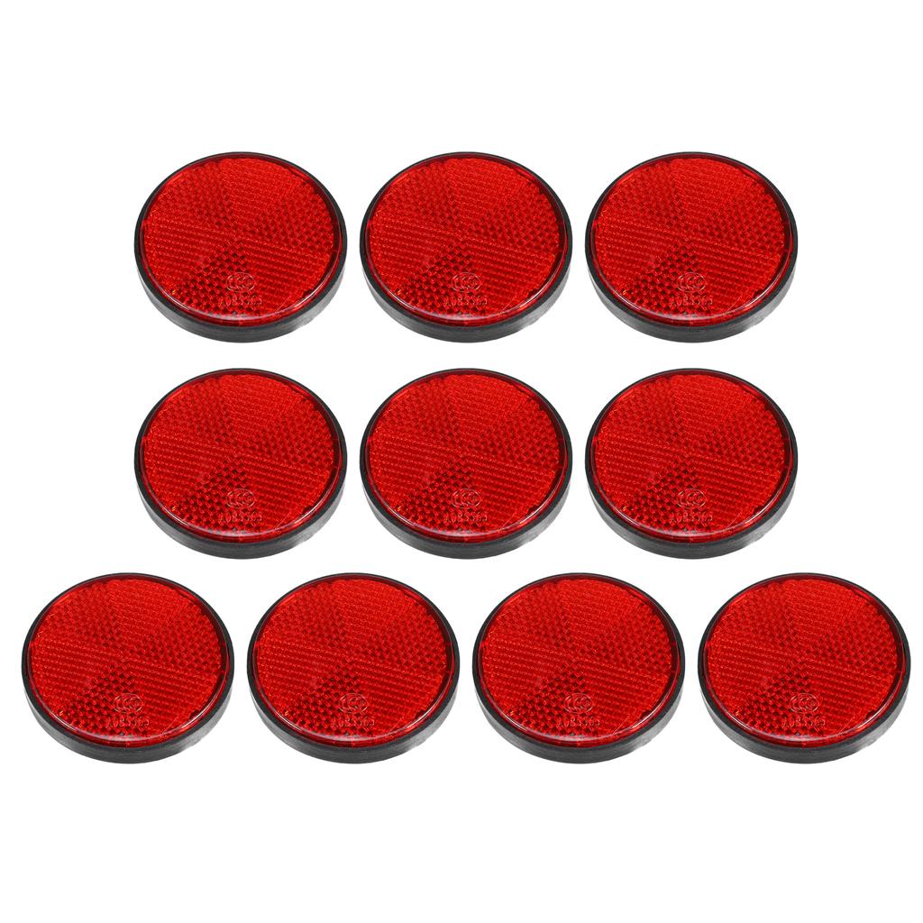 Motoforti 2-8 Sztuk Okrągłe Samoprzylepne Bezpieczeństwa Szprychy Odbijające Samoprzylepny Odbłyśnik do Motocykla Roweru Roweru Średnica 56 mm