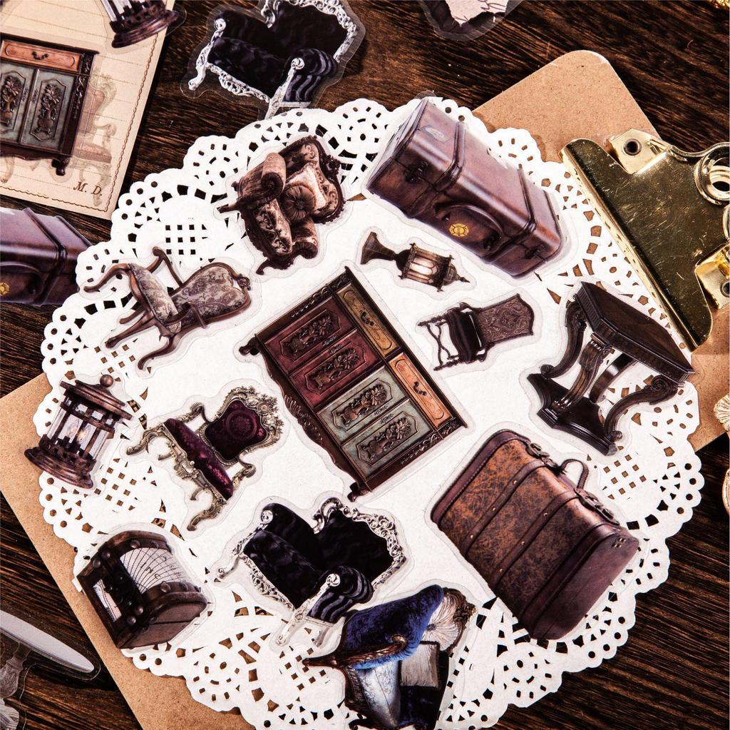RetroStory Secondhand Series: Vintage Seal Stickers for Journals and ItaBags