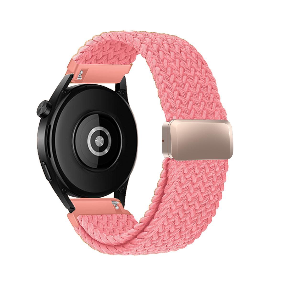 

Металлический ремешок с магнитной пряжкой для часов Garmin Forerunner 255s Move Style 22MM яркий розовый