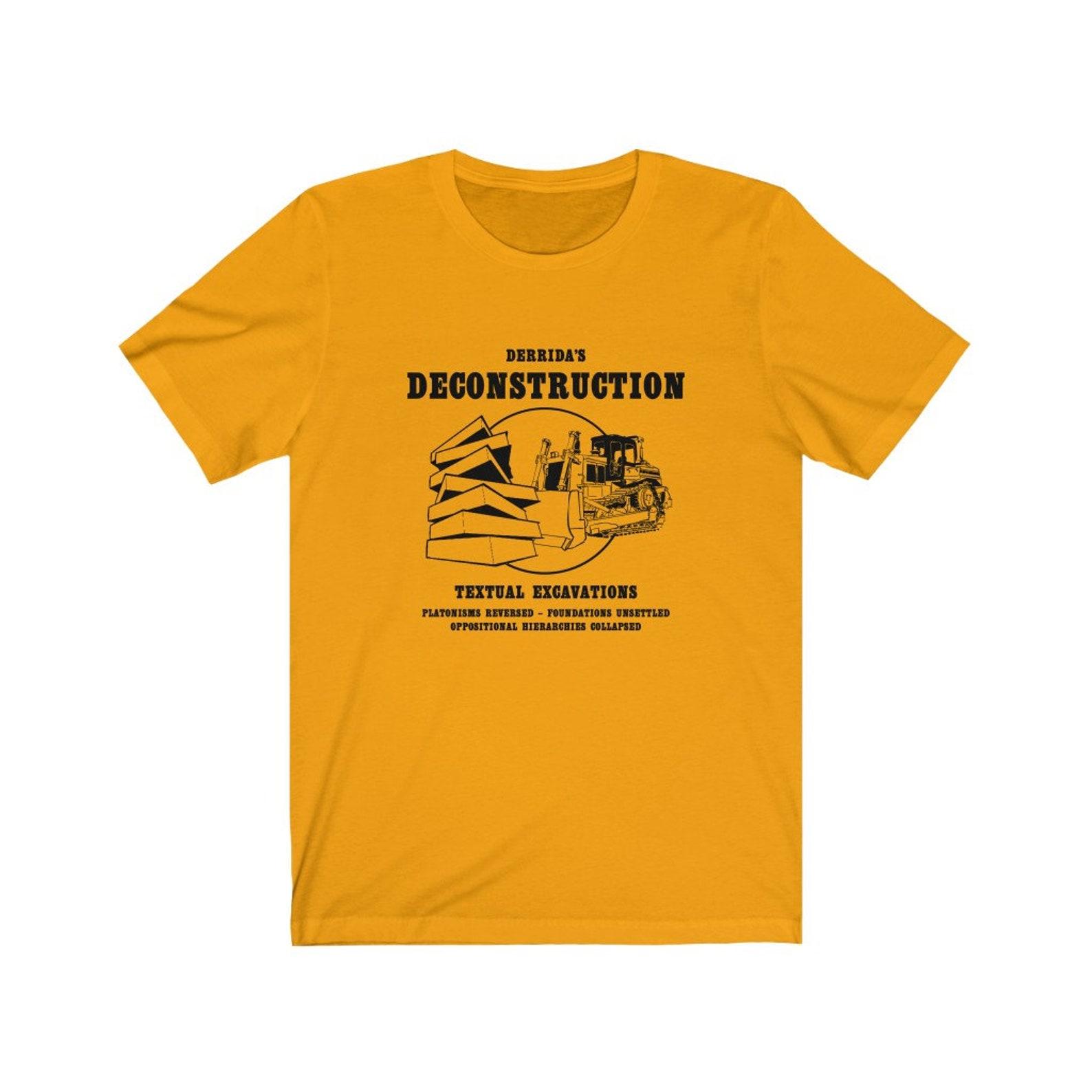 Derrida s Deconstruction Philosophy T-shirt 3XL
